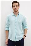 پیراهن مردانه برند پولو ( US POLO ASAN ) مدل پیراهن آبی Uzunkol Basic – کدمحصول 424694