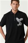 تی شرت مردانه برند نتورک ( NETWORK ) مدل تی شرت یقه دار Hunter Eagle چاپ شده با جزئیات Comfort Fit Polo Neck – کدمحصول 283452