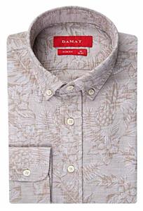 پیراهن مردانه برند دامات تویین ( DAMATTWEEN ) مدل پیراهن طرح دار بژ دامات باریک – کدمحصول 200384