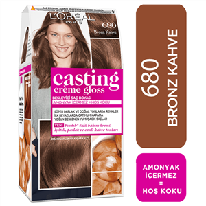 رنگ مو فروشگاه واتسونس ( Watsons ) L’Oreal Paris Casting Creme Gloss Hair Color Bronze Brown شماره: 680 – کدمحصول 253605