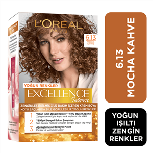 رنگ مو فروشگاه واتسونس ( Watsons ) رنگ موی قهوه ای موکا L’Oreal Paris Excellence Intense 6.13 – کدمحصول 194505