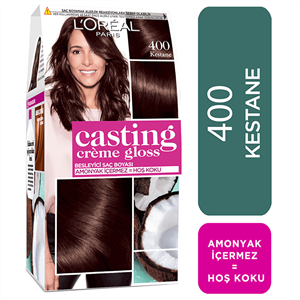 رنگ مو ، مالتی فروشگاه واتسونس ( Watsons ) L’Oreal Paris Casting Creme Gloss Hair Color Chestnut No: 400 – کدمحصول 376400