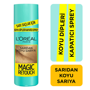 رنگ مو فروشگاه واتسونس ( Watsons ) اسپری کانسیلر تیره و تار L’Oreal Paris Magic Retouch – بلوند زرد تا تیره – کدمحصول 361461