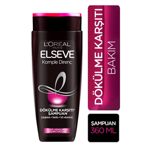 شامپو مو لورآل Loreal مدل Komple Direnc (مشکی) حجم 360 میلی لیتر