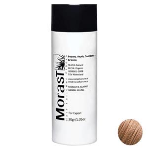 پودر پرپشت کننده مورست مدل Light Brown مقدار 30 گرم Morast Light Brown Hair Fattener Fiber30g