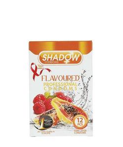 کاندوم میوه‌ای شدو Shadow مدل Flavoured بسته 12 عددی 