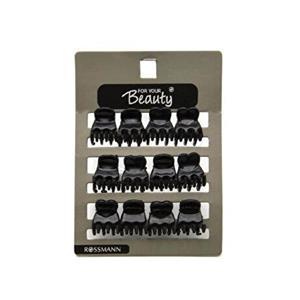 لوازم مو فروشگاه روسمن ( ROSSMANN ) برای زیبایی شما سگک کوچک گیره سیاه Black XS MNDTK1 12 عدد – کدمحصول 298206