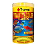 لوازم آکواریوم فروشگاه اوجیلال ( EVCILAL ) پوسته های رنگی Tropical Vitality 1000 میلی لیتر 200 گرم مواد غذایی Flake – کدمحصول 403144