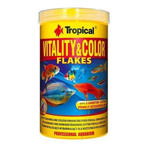 لوازم اکواریوم فروشگاه اوجیلال EVCILAL پوسته های رنگی Tropical Vitality 250 میلی لیتر 50 گرم غذا Flake کدمحصول 418549 