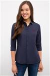 پیراهن زنانه برند پولو ( US POLO ASAN ) مدل پیراهن آبی دریایی Uzunkol Basic – کدمحصول 362465