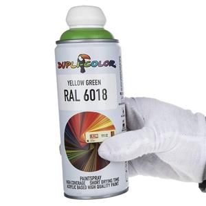 اسپری رنگ سبز دوپلی کالر مدل RAL 6018 حجم 400 میلی لیتر Dupli Color RAL 6018 Yellow Green Paint Spray 400ml