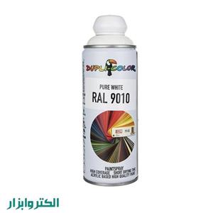 اسپری رنگ سفید دوپلی کالر مدل RAL 9010 حجم 400 میلی لیتر Dupli Color RAL 9010 Pure White Paint Spray 400ml