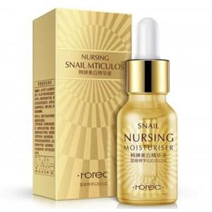 سرم لیفت و ضد چروک و روشن کننده رورک Rorec Nursing Snail Mticulos Serum حجم 15 میل کد 7019