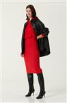 دامن زنانه برند نتورک ( NETWORK ) مدل دامن بلند قد زانو قرمز باریک – کدمحصول 254202