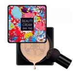 کوشن با پد قارچی مدل فلاور EXO TOO Air cushion BB Cream شماره 2 حجم 20 میل کد 7096