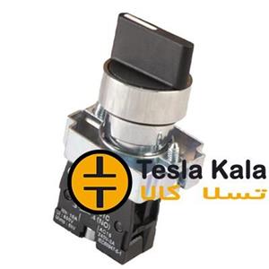 کلید سلکتوری تکفاز  2NO سه حالته 102 طرح تله (فلزی)