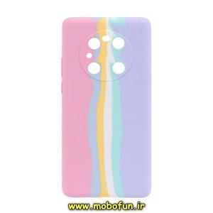 قاب گوشی Huawei Mate 40 Pro هوآوی سیلیکونی اورجینال رنگین کمانی پاک کنی درجه یک زیربسته محافظ لنز دار کد 1