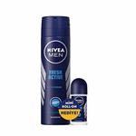 خوشبو کننده فروشگاه روسمن ( ROSSMANN ) Nivea Fresh Active Deodorant Men 150 ml Fresh Active Roll On Men 25 میلی لیتر 175 میلی لیتر – کدمحصول 138579