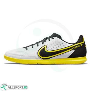 کفش فوتسال نایک تمپو Nike Tiempo Legend 9 Club Ic M White Yellow 
