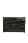 کیف دستی زنانه برند نتورک ( NETWORK ) مدل نمونه کار دست بافت چرم زنانه Black Crocodile Texture – کدمحصول 122439