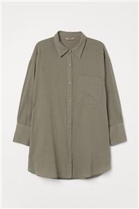 پیراهن زنانه برند اچ اند ام ( H&M ) مدل پیراهن کتانی H & M+ – کدمحصول 90519