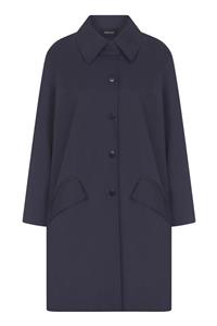 کت و اورکت زنانه برند رومن ( ROMAN ) مدل پالتو جیبی تفنگ مشکی آبی – کدمحصول 95959