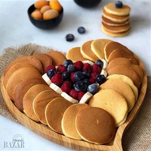 بشقاب قلبی بامبو سایز 27 کد 11