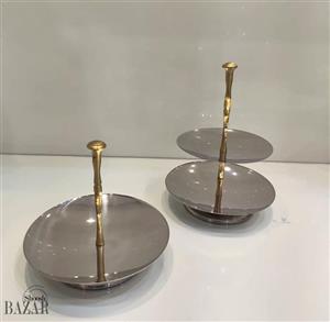 خرما خوری استیل دکوری مدل بامبو کد 23
