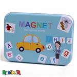 بازی آموزش زبان انگلیسی مگنتی جعبه فلزی magnet 