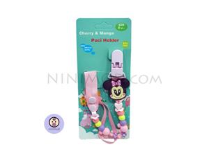 زنجیر پستانک Cherry & Mango طرح minnie mouse کد09