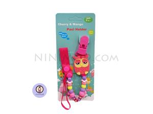 زنجیر پستانک Cherry & Mango طرح Owls کد10 