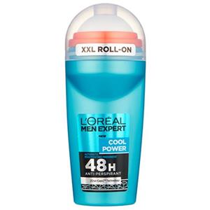 رول ضد تعریق مردانه لورآل سری Men Expert مدل Cool Power حجم 50 میلی لیتر Loreal Men Expert Cool Power Roll-On Deodorant For Men 48H 50ml