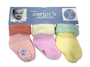 ست سه عددی جوارب نوزاد carters کد ۱۴
