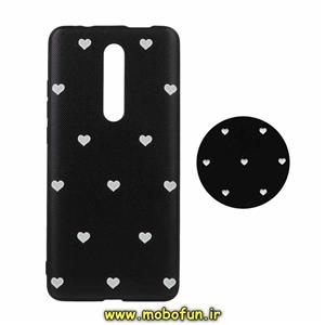 قاب گوشی Mi 9T - Mi 9T Pro - Redmi K20 - Redmi K20 Pro شیائومی فانتزی سوزنی برجسته طرح قلب کلاسیک مشکی پاپ سوکت دار کد 86