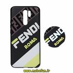 قاب گوشی Poco M2 - Redmi 9 پوکو شیائومی فانتزی سوزنی برجسته طرح FENDI ROMA پاپ سوکت دار کد 89