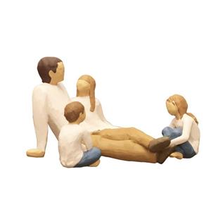مجسمه ویلوتری مدل گروه خانواده کد 506 بسته 3 عددی