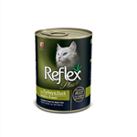 لوازم گربه برند زوو ZOO کنسرو ژله ای Reflex Plus با بوقلمون و اردک 400 گرم x 24 قطعه کدمحصول 251033 