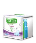 نوار بهداشتی بالدار خیلی بزرگ و نازک سافتکس Softex بسته 10 عددی