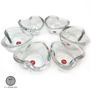 پیاله ترشی بلند قلبی ساچی 6 عدد