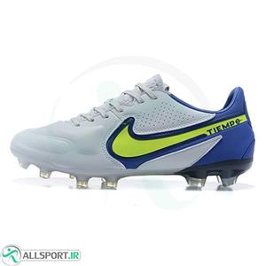 کفش فوتبال نایک تمپو طرح اصلی Nike Tiempo Legend 9 FG Recharge Pack Grey 