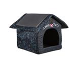 لوازم گربه فروشگاه اوجیلال ( EVCILAL ) Lion Pets 8918 Blue Flower House Cat and Dog bed 51 x 44 x 51 Cm – کدمحصول 192897