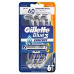لوازم اصلاح فروشگاه روسمن ( ROSSMANN ) Gillette Razor Blue 3 Comfort 6 عدد – کدمحصول 185253