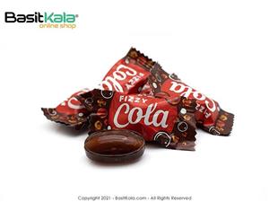 آبنبات کاراملی گازدار با طعم کولا و مغز پودری - فیزی کولا روشن فله Roshen Fizzy Cola