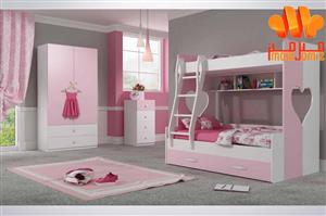 تخت دو طبقه دخترانه لیندا