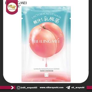 ماسک صورت ورقه ای لاکتوباسیلوس هلو بیلینگمی 30 گرم کد BLMDS41020 Beilingmei peach moistuzring mask