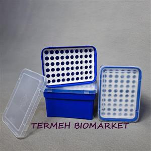رک سرسمپلر آبی Micro-pipette Tip Box 