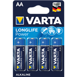 باتری قلمی آلکالاین وارتا LONGLIFE POWER AA بسته 4 عددی