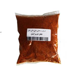فلفل قرمز آقای خان درجه یک بسته ای 90 گرمی