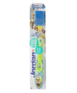 مسواک کودک جردن مدل Ice Age با برس نرم به همراه درپوش Jordan Ice Age Baby Soft Toothbrush