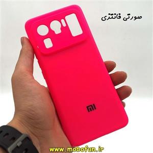 قاب گوشی Xiaomi Mi 11 Ultra شیائومی سیلیکونی های کپی زیربسته محافظ لنز دار صورتی فانتزی کد 5